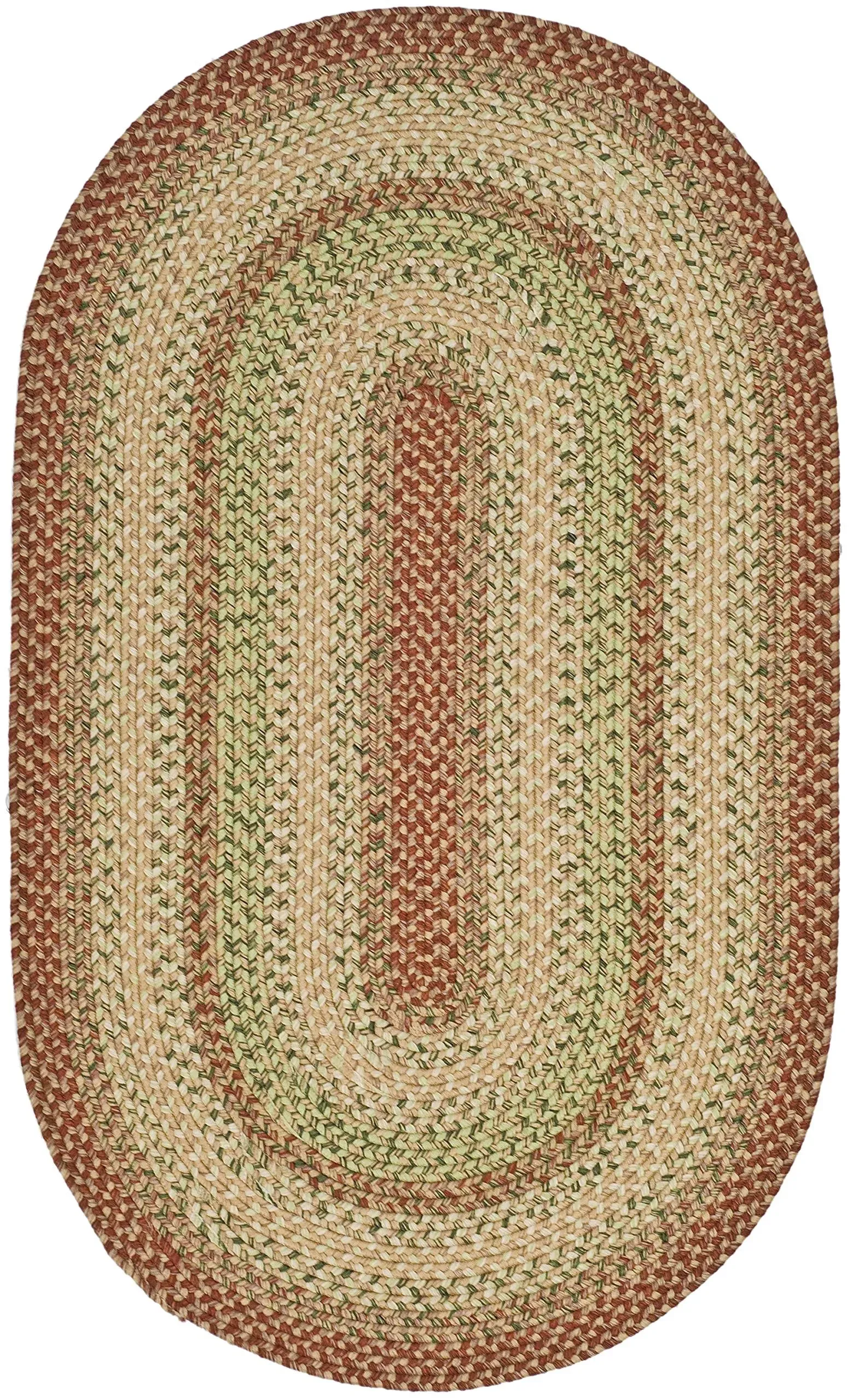 Safavieh Braided BRD303A 2'6" x 5'0" Rust / Multi Area Rug