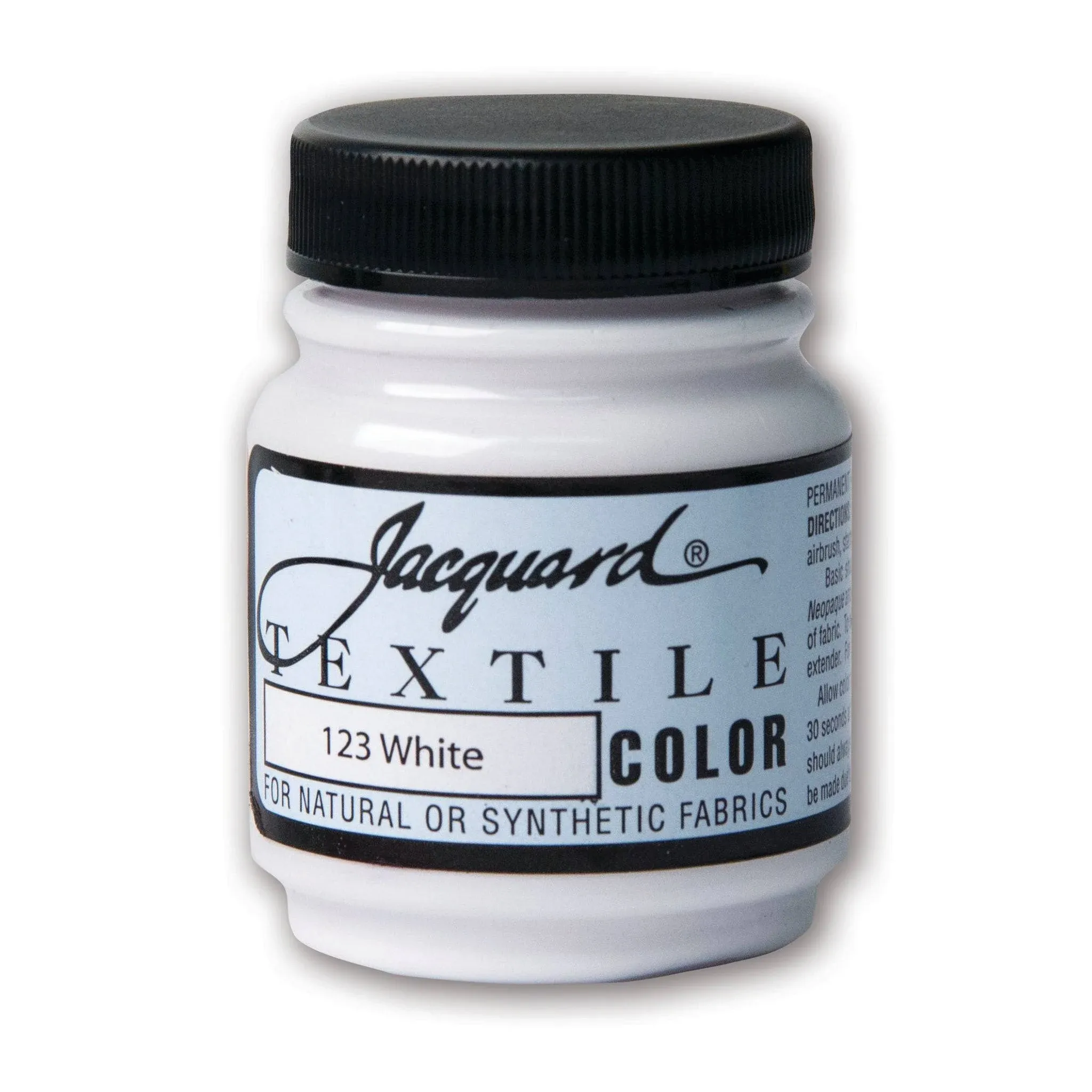 Jacquard Products Jacquard Textile Color Fabric Paint, 2.25-Ounce, White