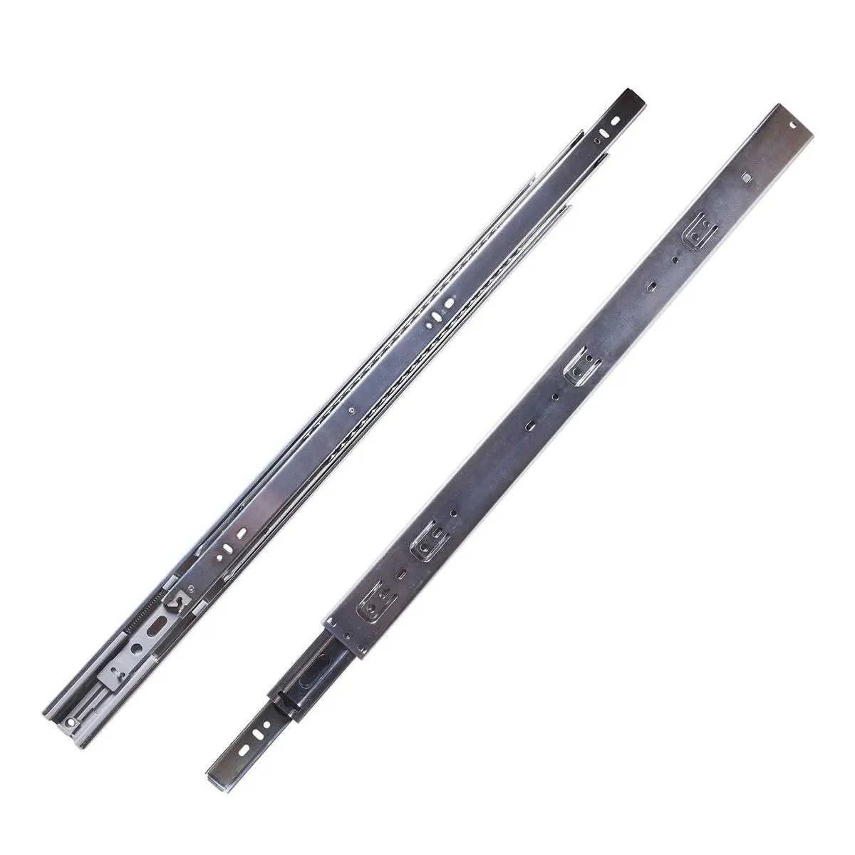 Hickory Hardware 24 inch Soft Close Full Extension Ball Bearing Side Mount Drawer Slide, Cadmium P1055/24-2C