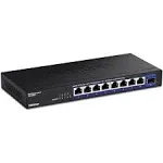 TRENDnet 9-Port Multi-Gig Switch, TEG-S591, 8 x 2.5G RJ-45 Ports, 1 x 10G RJ-45 Port, 60Gbps Switching Capacity, Lifetime Protection, Black