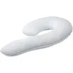 Contour Swan Body Pillow with Pillowcase and Mesh Laundry