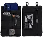 VIPERADE VE3-P Pocket Organizer Pouch, EDC Pocket Organizer Men with DIY Patches Area, EDC Organizer Pouch with 4 Tool Storage E