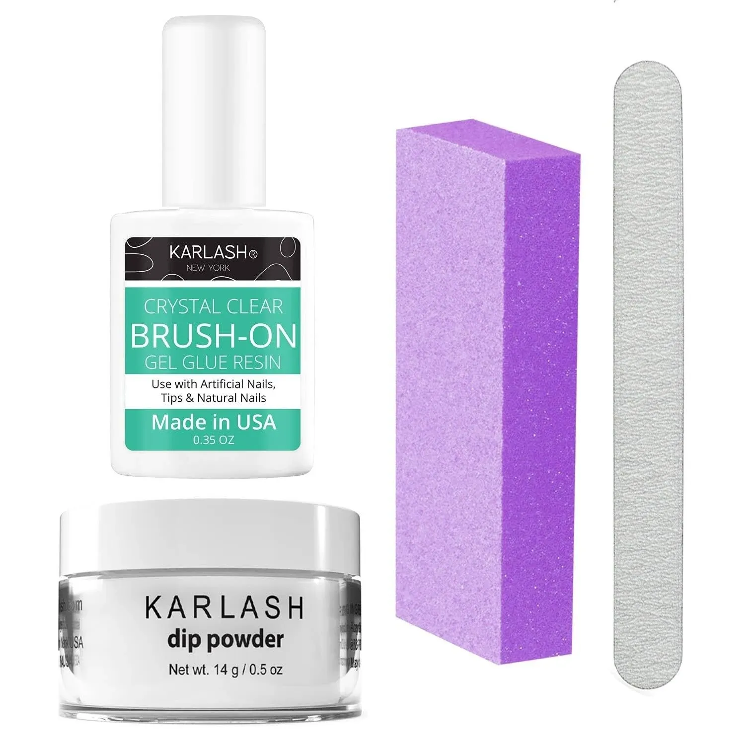 Karlash Nail Repair Kit for Broken Cracked Split Nails. Emergency Easy Quick Fix, Clear