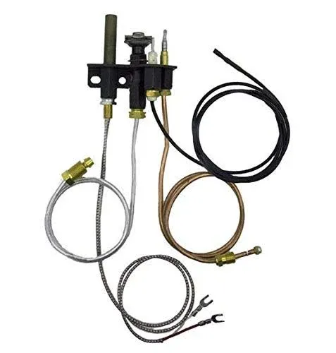 Hiorucet Propane Gas (LP) 69L18 Pilot Assembly Kits for Lennox Elite, IHP, Merit, Superior, Astria Fireplaces and Inserts, 69L1801, J4118, 902162 Pilot Replacement Parts with Thermocouple, Thermopile.