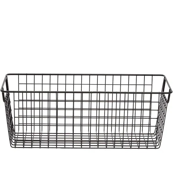 Farmlyn Creek 3-Pack Black Wire Baskets for Pantry Storage