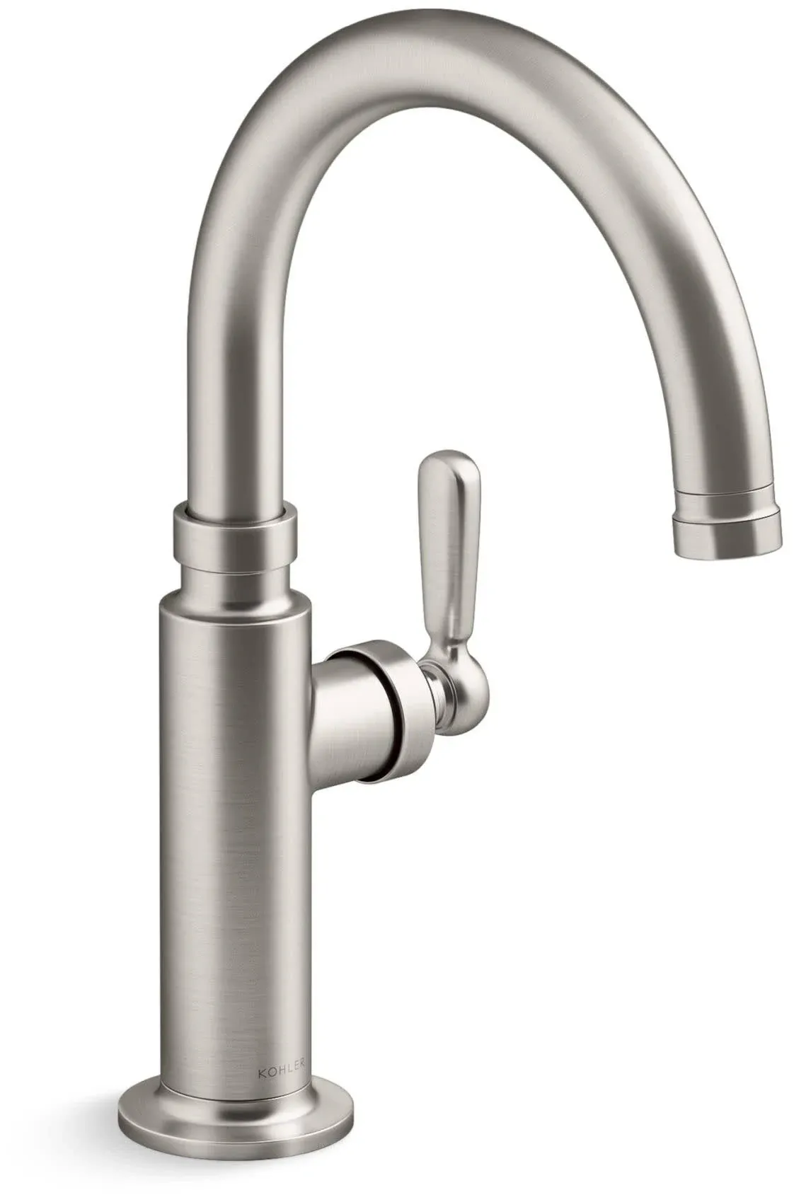 KOHLER K-28357-VS Edalyn By Studio Mcgee Single-Handle Bar Sink Faucet