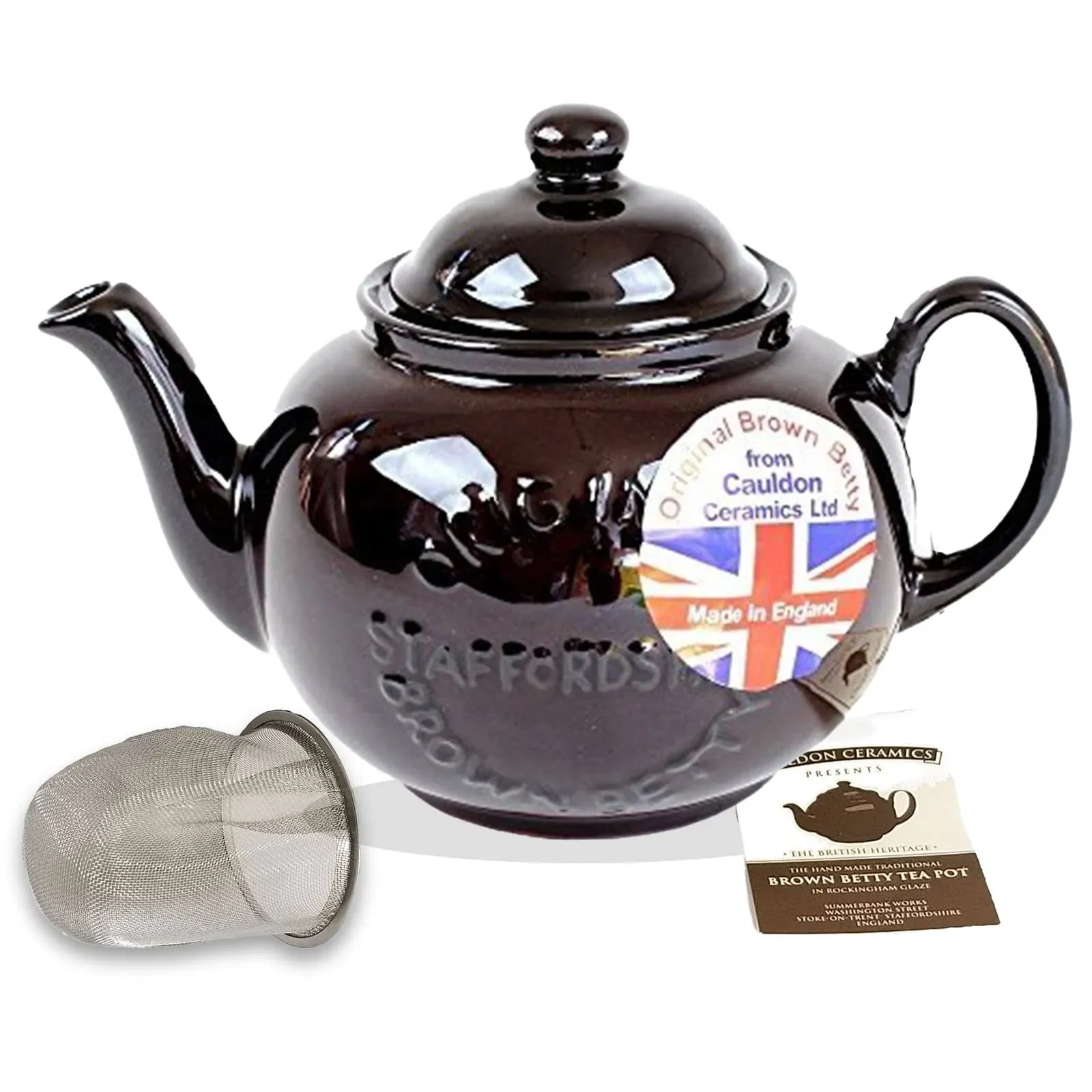 4 Cup Brown Betty logo teapot with infuser