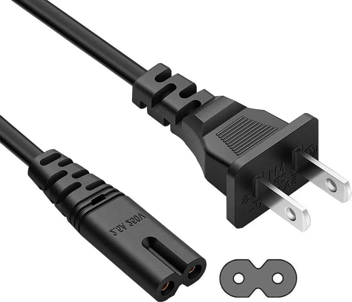 SatelliteSale 2-Prong to Square/Round Connector Universal Power Cable