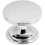 Satin Brass Knob 1-3/8 Inch Diameter - American Diner Collection