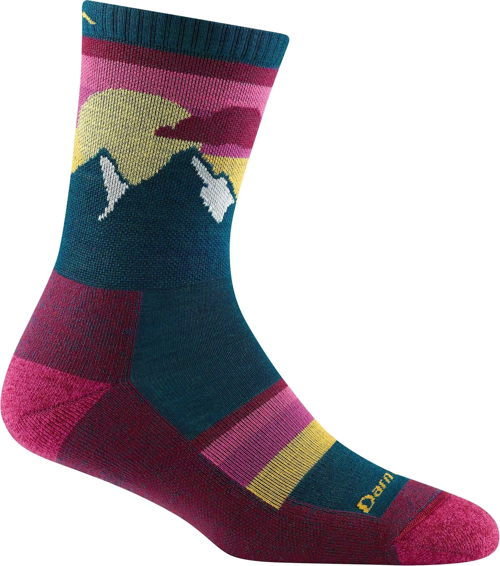 DARN TOUGH HIKE TREK SUNSET LEDGE MICRO CREW SOCKS 5005 WOMEN&#039;S LARGE 10-11.5