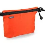 GOX Travel Toiletry Bag Carry On Zipper Pouch Cosmetic Kit Makeup Digital Bag Water Resistant Nylon (Orange)