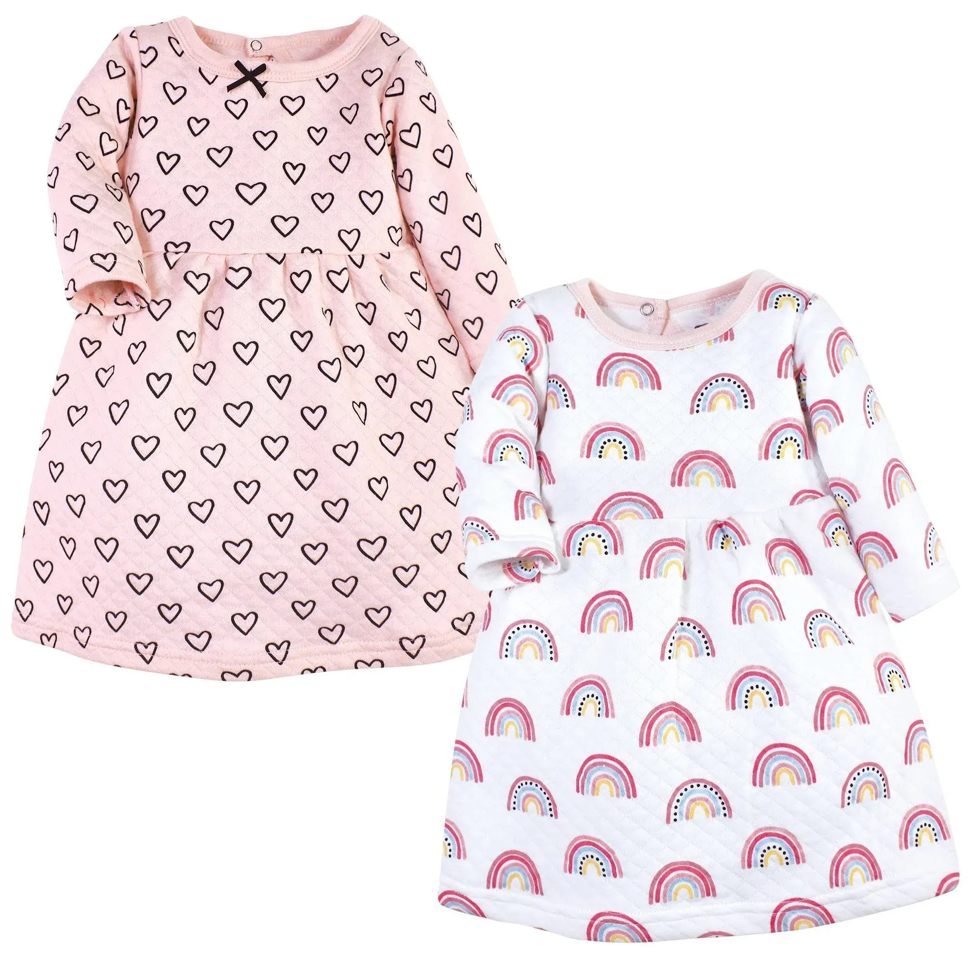 Hudson Baby Baby Girls' Cotton Dress and Cardigan Set