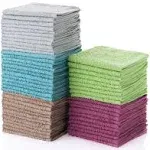 Simpli-Magic 79148 Cotton Washcloths, 50 Pack, Multi Color Towel Set