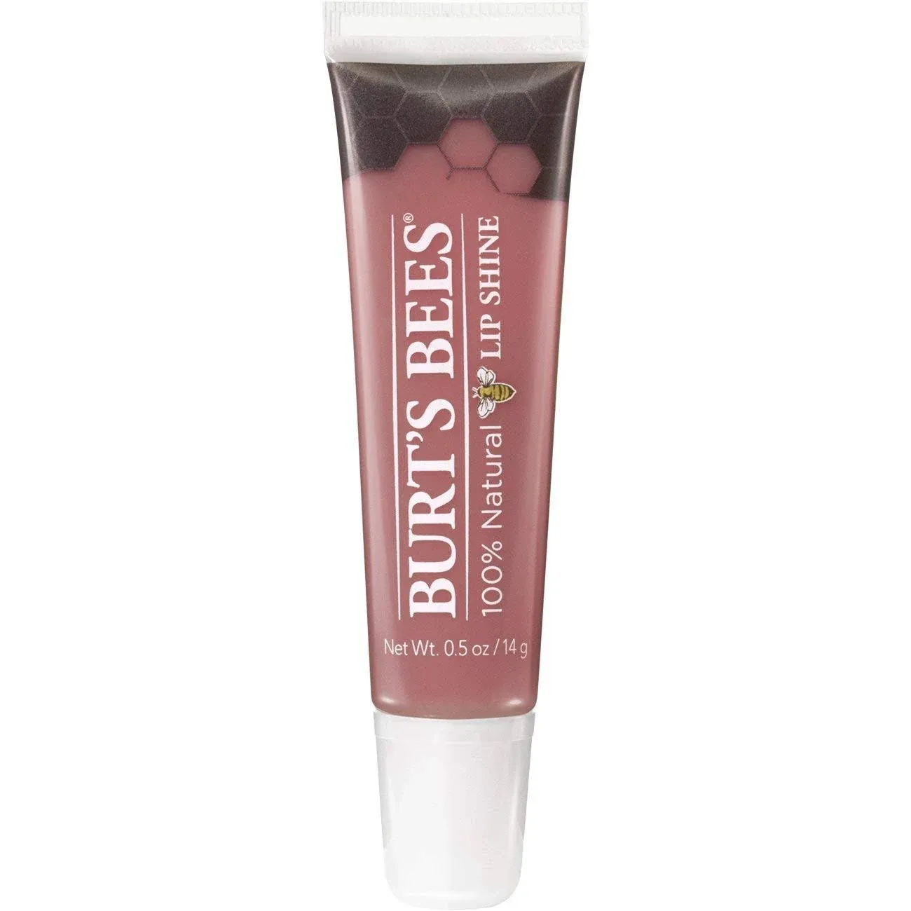 Burt's Bees Lip Care, Moisturizing Lip Shine for Women, 100% Natural, Blush, 0.5 Oz