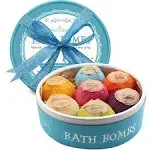 Aofmee Bath Bombs, 7 Pcs Fizzies Spa Kit Perfect for Moisturizing Skin, Birthday ...