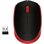 Logitech M170 Wireless Mouse - Red