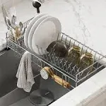 Kraus Workstation Kitchen Sink Dish Drying Rack Drainer and Utensil Holder in Stainless Steel, KDR-3