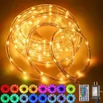 HUIZHEN 65ft 400 LED Waterproof Color Changing Rope Lights,Indoor Outdoor 16 ...