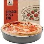 Chef Pomodoro 12-Inch Non-Stick Deep Dish Pizza Pan for Oven