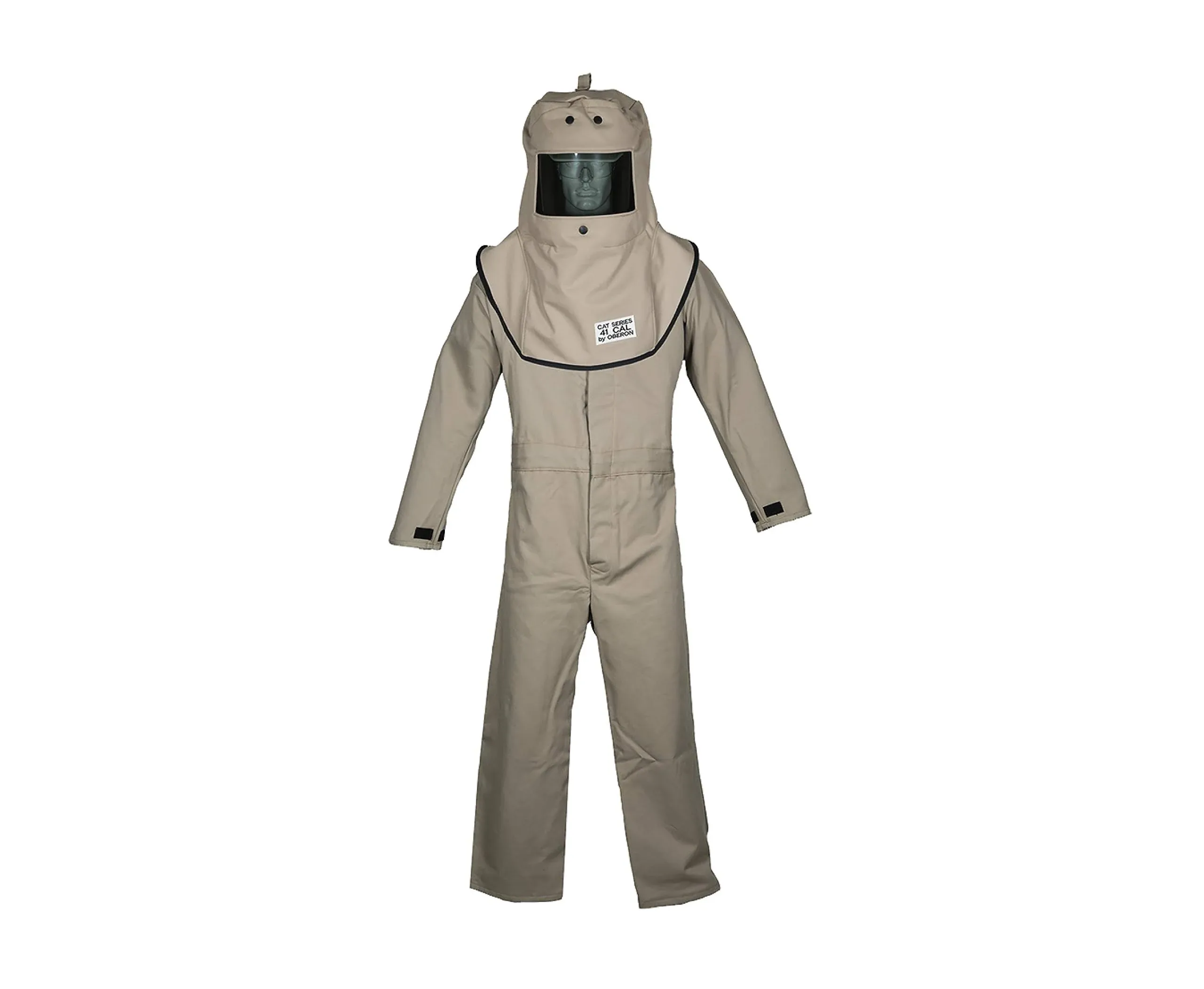 Oberon Arc Flash Kit - 40 CAL- Includes Arc Flash Hood, Coat and Bib Suit- CAT SERIES