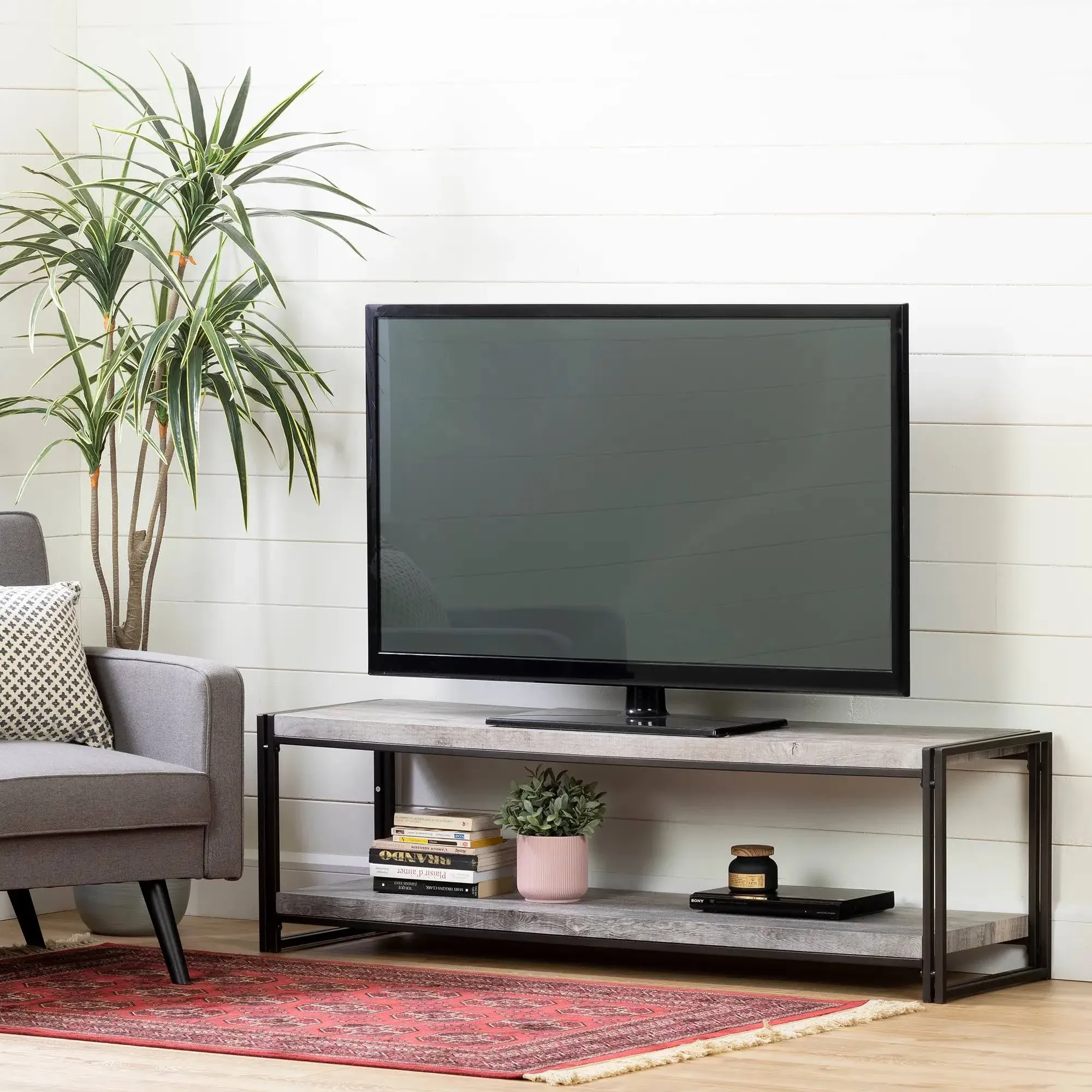 South Shore Driftwood Gray TV Stand - Gimetri