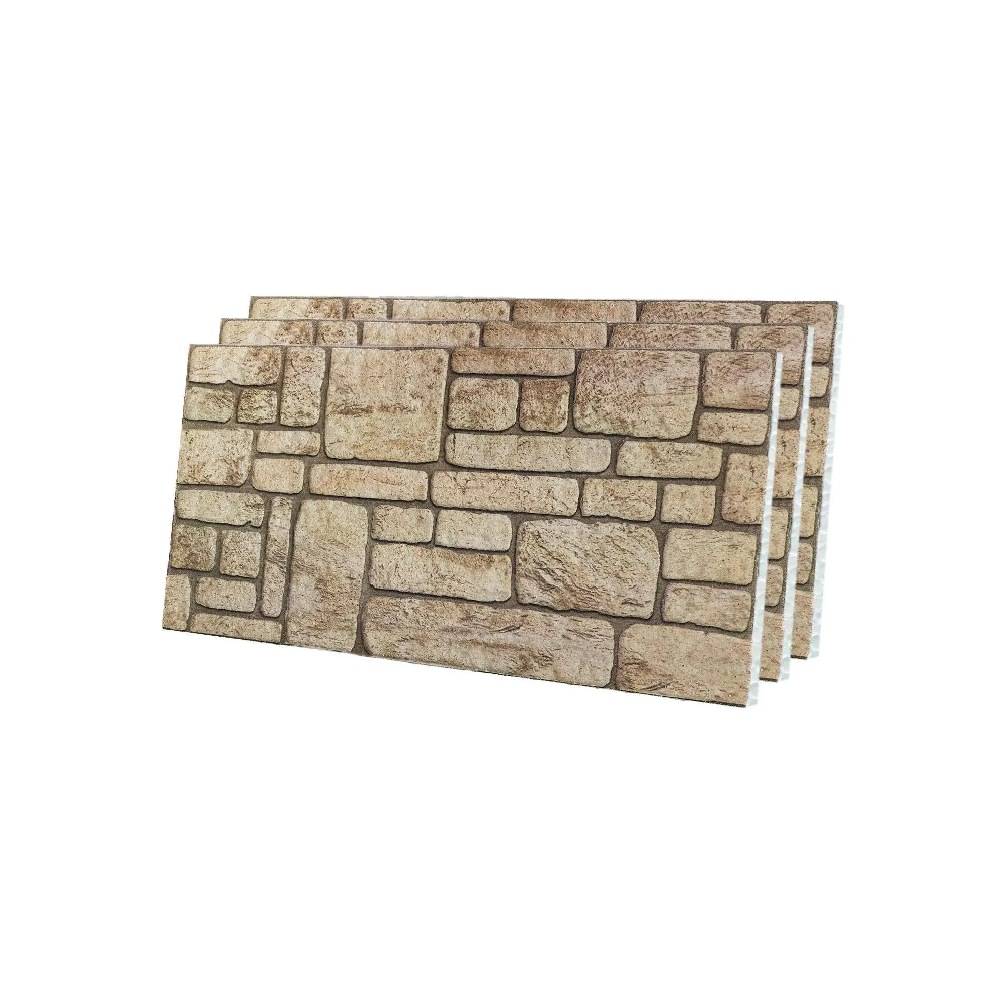 IZODEKOR 3D Wall Panels Brick Effect - Cladding, Stone Look, Styrofoam Facing for Living Room, Kitchen, Bathroom, Balcony, Bedroom and Back of