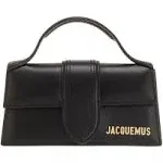 JACQUEMUS Le Bambino Leather Handbag with Removable Shoulder Strap