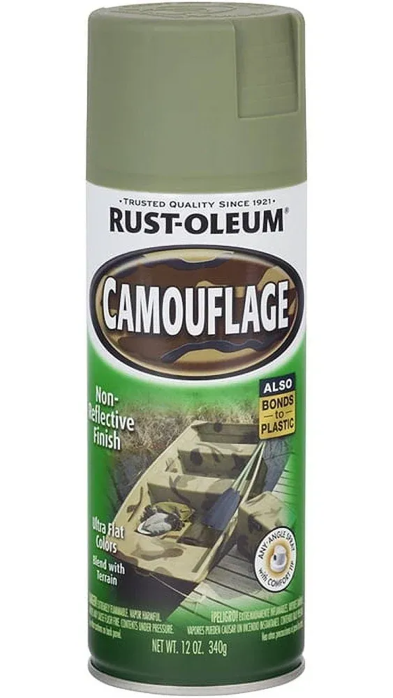 Rustoleum 1920 830 12 Oz Army Green Camouflage Spray Paint (Pack of 6)