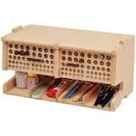 Bucasso GK6 Wooden Model Kit Tool Storage, Brush/Paint Organizer , Craft Supplies Storage, Tool Holder, Suitable for Tamiya/Gundam Tools