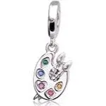 Pandora Women's Artist's Palette Dangle Charm, Silver, 0