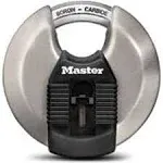 Master Lock 3-3/32 in. H X 1-13/64 in. W X 3-1/8 in. L Steel Ball Bearing Locking Disk Padlock Keyed