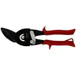 MIDWEST Blackout Series Aviation Snip - Left Cut Offset Tin Cutting Shears with