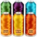 s - 40 Options- Various Assorted Color Packs of Polyester Embroidery Machine Thr