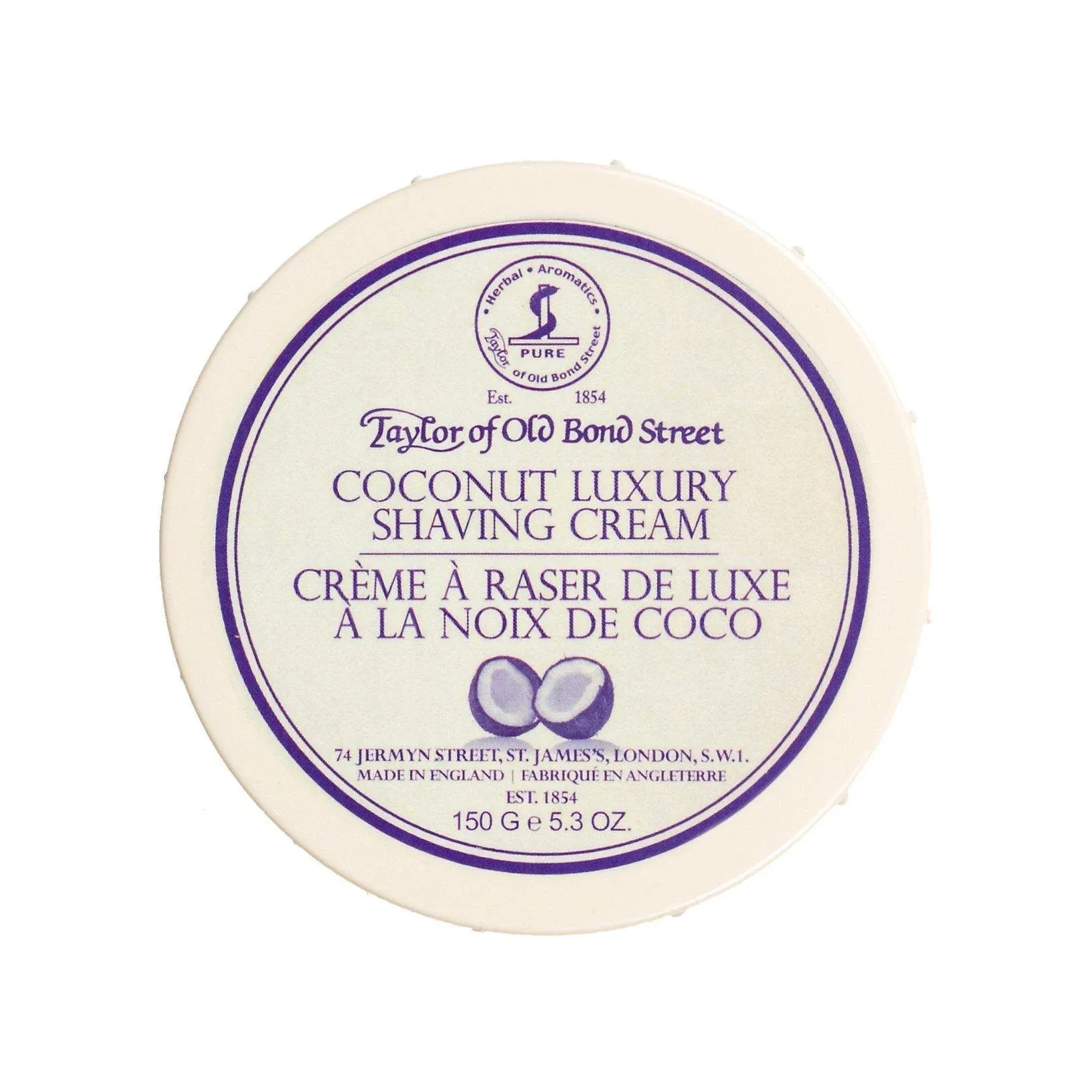 Taylor of Old Bond Street 150g Coconut Shaving Cream Bowl