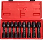 Sunex 2695 9pc 1/2&#034; Drive Metric 12 Point Driveline Socket Set