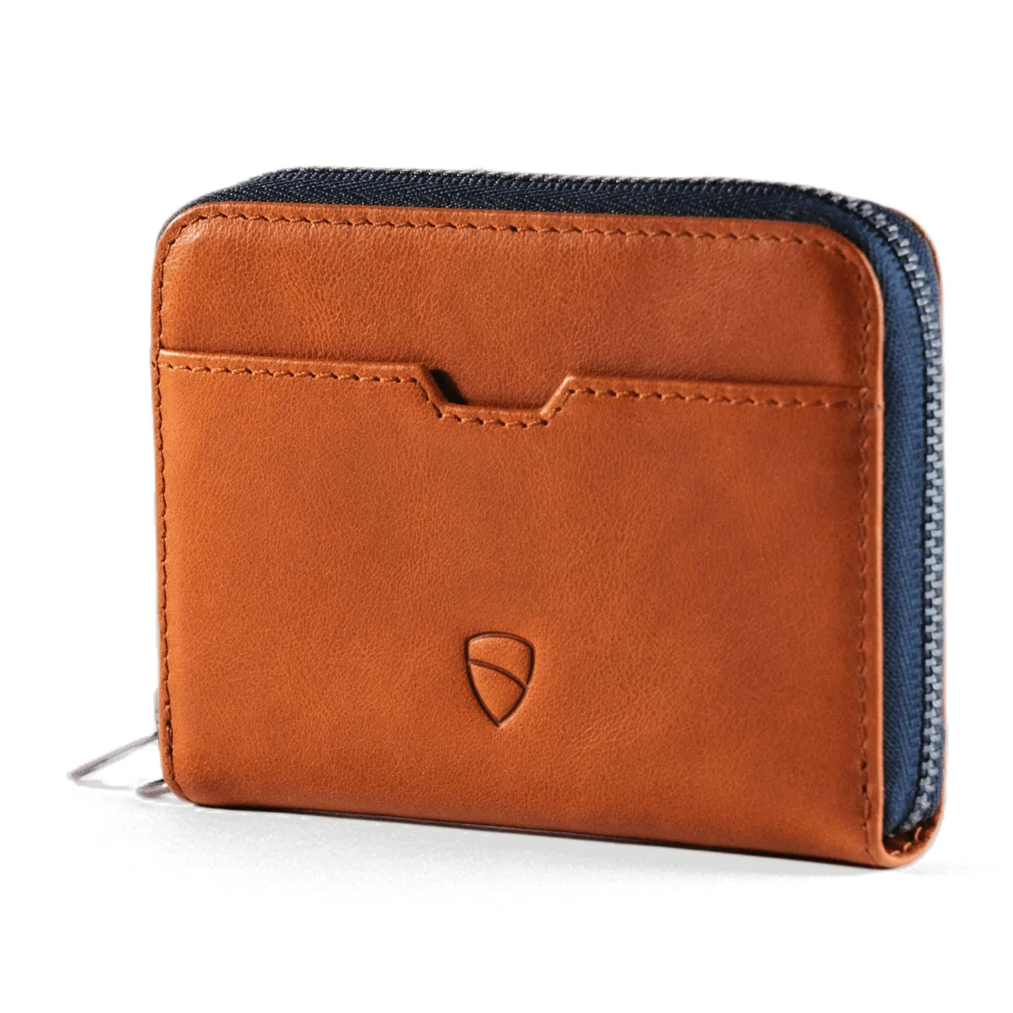 Mayfair Vaultskin RFID-Blocking Leather Zipper Wallet with Coin Compartment and Smart