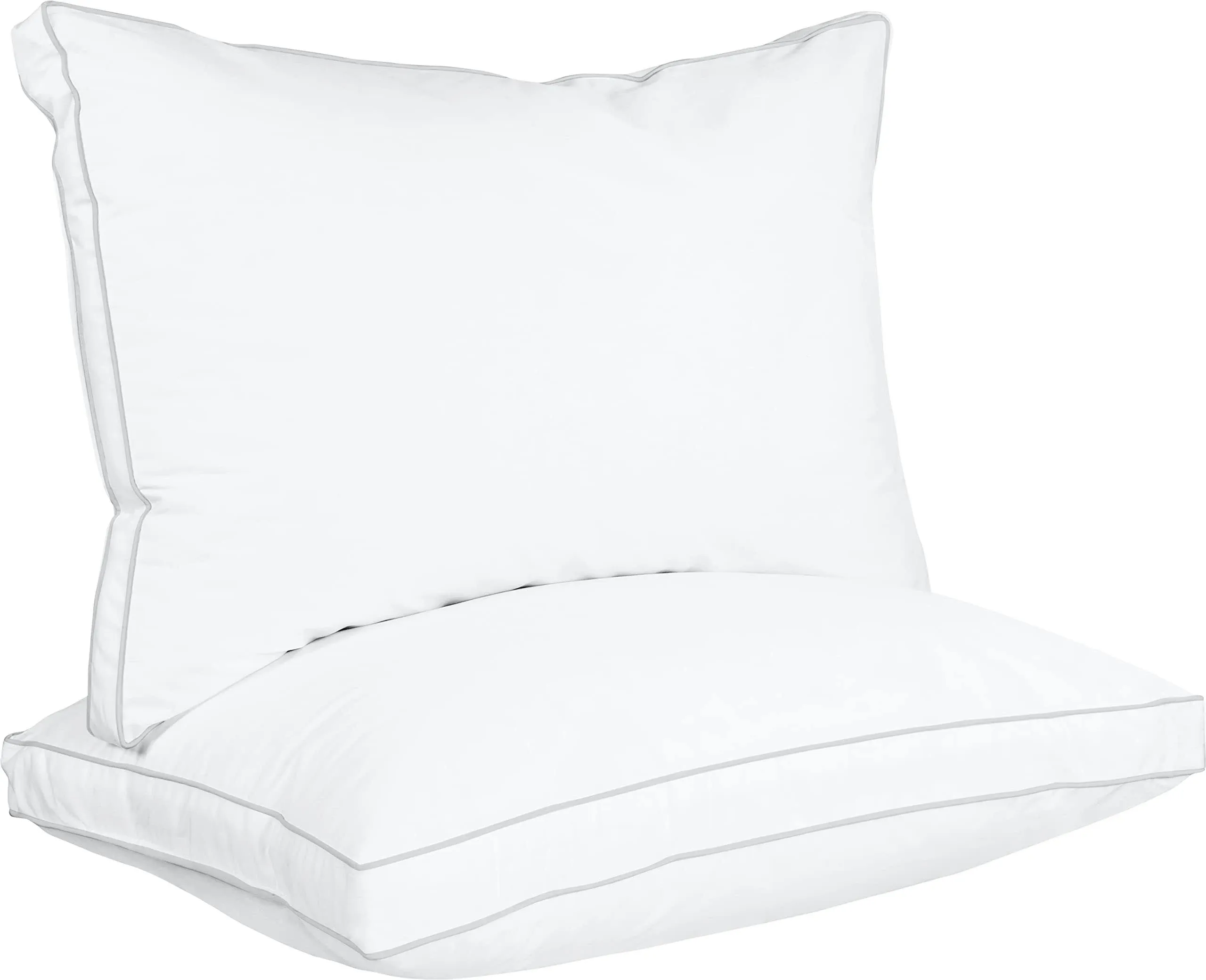 Utopia Bedding Bed Pillows for Sleeping Queen Size (White), Set of 2, Cooling Hotel Quality, Gusseted Pillow for Back, Stomach or Side Sleepers