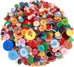 Greentime 1500 Pcs Round Resin Buttons