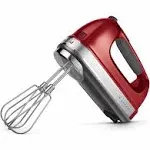 KitchenAid 9Speed Digital Hand Mixer/Turbo Beater II Accessorie Candy Apple Red