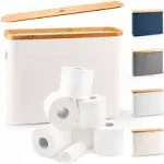 Lonbet - Toilet Paper Basket - Toilet Paper Storage - The Ultimate Bathroom Organizer - Bamboo Storage Basket, Toilet Paper Holder Basket, Bathroom Accessories Organizer