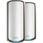 NETGEAR Orbi 970 - BE27000 WiFi 7 Quad-Band Mesh Whole Home Wireless System - 2 Pack